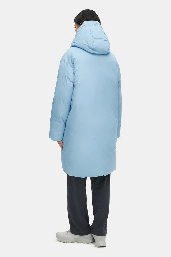 Оверсайз пуховик женский SHU голубой
