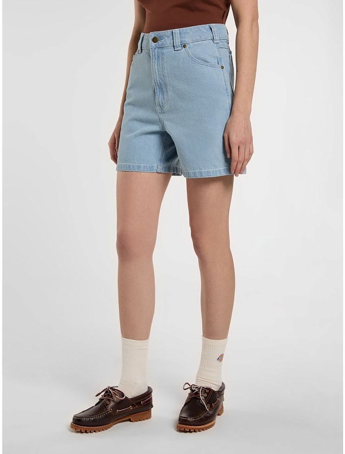 Шорты женские Dickies Denim Short W Vintage Aged Blue
