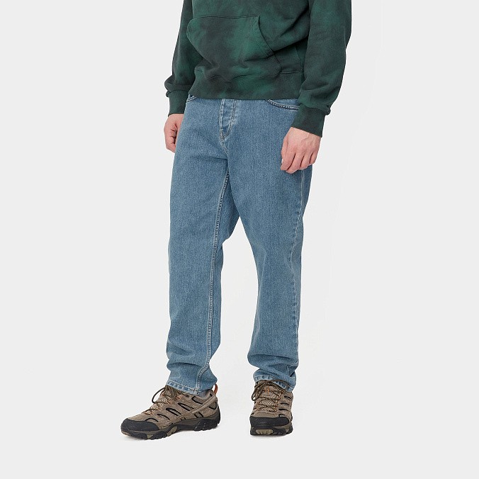 Мужские джинсы Carhartt WIP Newel Pant Blue (stone bleached)