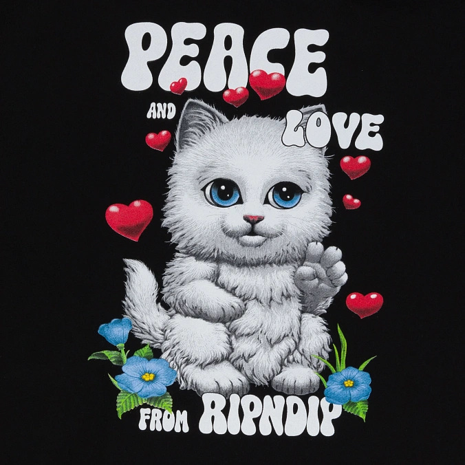 Толстовка RIPNDIP Peace Love Ripndip Hoodie Black