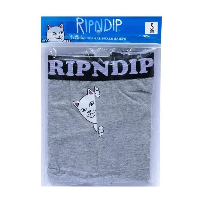 Трусы RIPNDIP Peek A Nermal Boxers Heather Grey