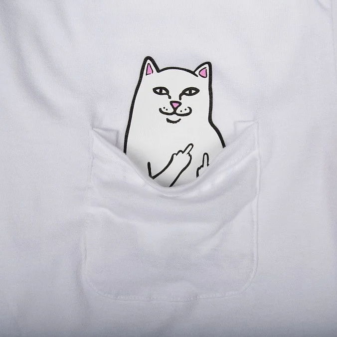 Футболка RIPNDIP Lord Nermal Pocket Tee White