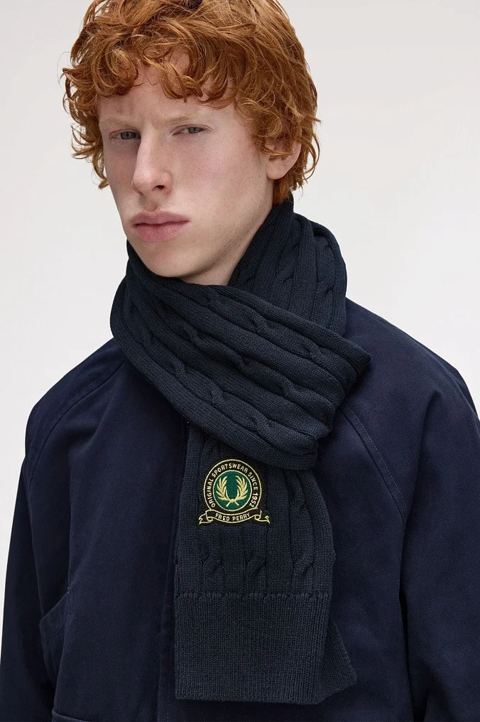 Шарф Fred Perry Tennis Badge Cable Scarf