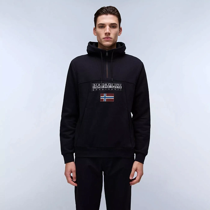 Толстовка Napapijri Burgee HZH 2.0 Black