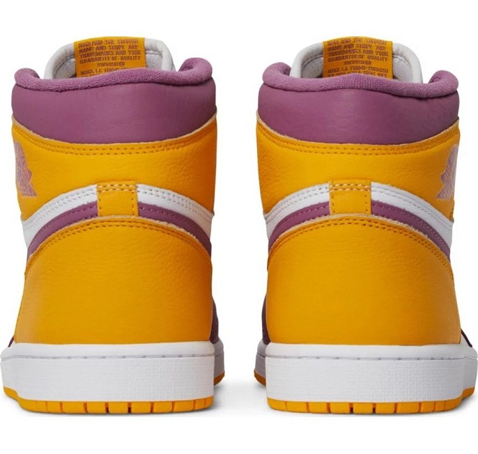 Кроссовки Jordan 1 Retro High OG University Gold/Light Bordeaux White