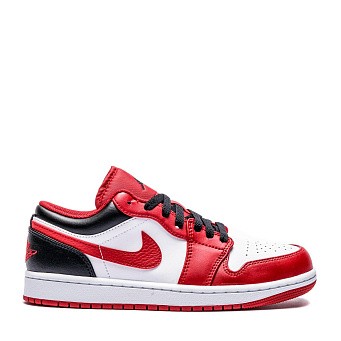 Кроссовки Jordan 1 Low White/Gym Red/Black