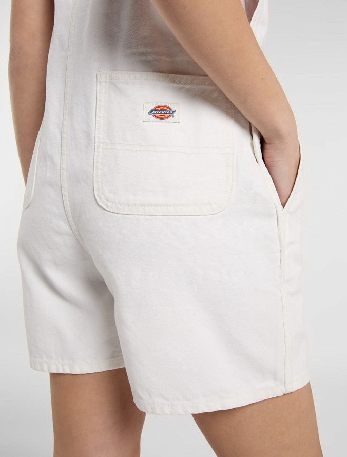 Комбинезон женский Dickies Duck Canvas Short Bib W Stone Washed Cloud