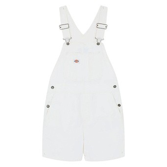 Комбинезон женский Dickies Duck Canvas Short Bib W Stone Washed Cloud