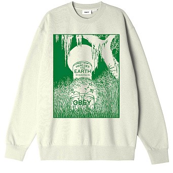 Толстовка Obey Obey Here Lies The Earth Box Fit Heavyweight Terry Crew